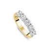 Born 18ct Yellow Gold 5 Stone 1ct Lab Grown Diamond Eternity Ring