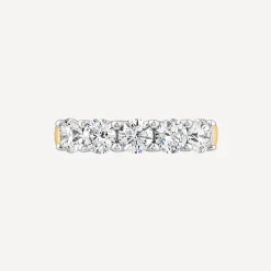 Born 18ct Yellow Gold 5 Stone 1ct Lab Grown Diamond Eternity Ring