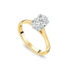 Born 18ct Yellow Gold 1ct Lab Grown Solitaire Oval Diamond Ring