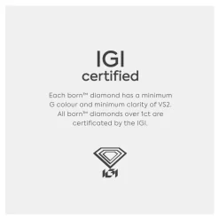 Born 18ct Yellow Gold 3.00ct Lab Grown Oval Solitaire Diamond Ring