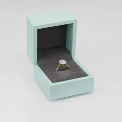 Born 18ct Yellow Gold 1.20ct Lab Grown Oval Halo Diamond Ring