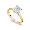 Born 18ct Yellow Gold Lab Grown 1.50ct Round Solitaire Diamond Ring