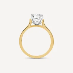 Born 18ct Yellow Gold Lab Grown 1.50ct Round Solitaire Diamond Ring