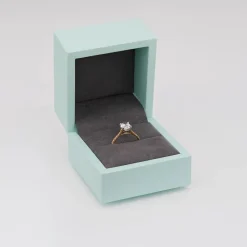 Born 18ct Yellow Gold Lab Grown 1.20ct Oval & Diamond Sides Ring