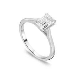 Born Platinum 2.00ct Lab Grown Emerald Cut Solitaire Diamond Ring