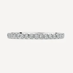 Born Platinum 0.20ct Lab Grown Diamond Claw Set Half Eternity Wedding Ring