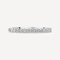Born Platinum 0.25ct Lab Grown Diamond Claw Set Half Eternity Wedding Ring