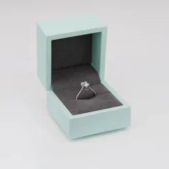 Born Platinum 1.20ct Lab Grown Emerald Cut & Diamond Sides Ring