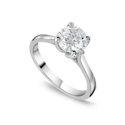 Born Platinum Lab Grown 1.50ct Round Brilliant Solitaire Diamond Ring