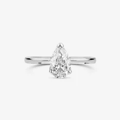 Born Platinum Lab Grown 1.20ct Pear Diamond Ring