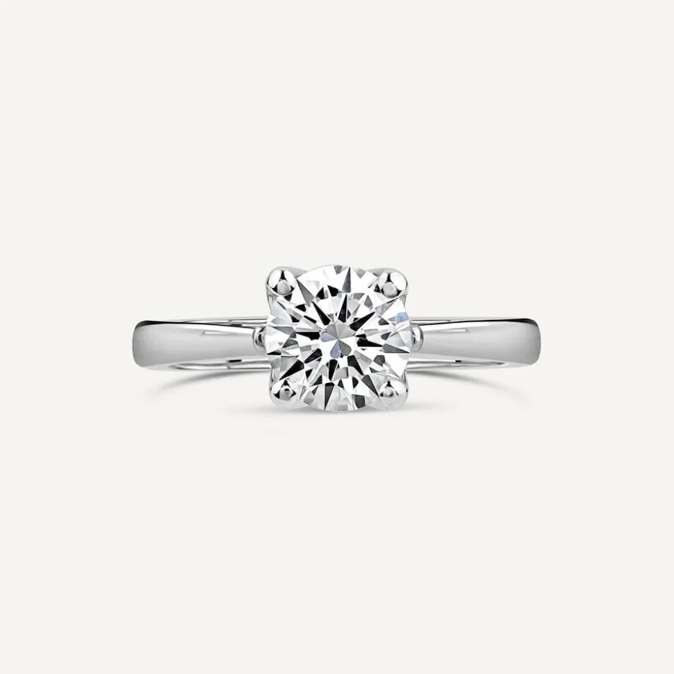 Born Platinum Lab Grown 1.20ct Round Brilliant Diamond Ring