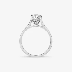 Born Platinum Lab Grown 1.50ct Solitaire Oval Diamond Ring