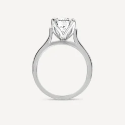 Born Platinum Lab Grown 2ct Round Solitaire Diamond Ring