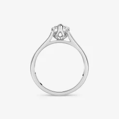 Born Platinum Lab Grown 1ct Pear Diamond Ring