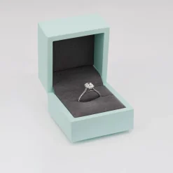 Born Platinum Lab Grown 1.40ct Oval & Diamond Sides Ring