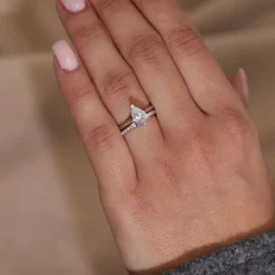 Born Platinum Lab Grown 1.20ct Pear Diamond Ring