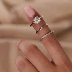 Born Platinum Lab Grown 2ct Round Solitaire Diamond Ring