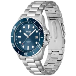 BOSS Ace 43mm Quartz Blue Dial Steel Case Bracelet Watch