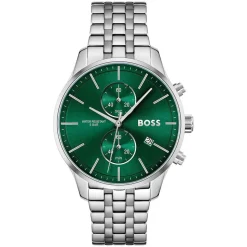 BOSS Associate 42mm Green Dial Steel Chronograph Watch