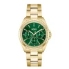 BOSS Atea Green Dial Yellow God IP Case & Bracelet Watch