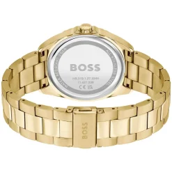 BOSS Atea Green Dial Yellow God IP Case & Bracelet Watch