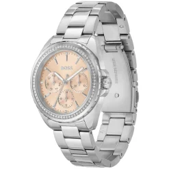 BOSS Atea 38mm Rose Chrono Dial Steel Case Watch