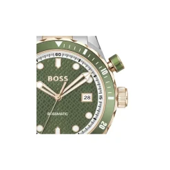 BOSS Bossmatic 42mm Green Dial Two-Tone Stainless Steel Bracelet Watch