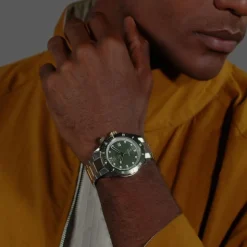 BOSS Bossmatic 42mm Green Dial Two-Tone Stainless Steel Bracelet Watch