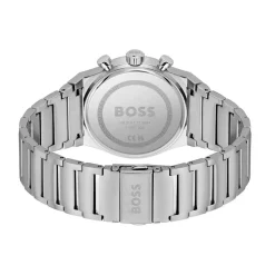 BOSS Candor Chronograph 41mm Green Dial Steel Bracelet Watch
