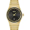 BOSS Candor 41mm Black Dial Yellow Gold IP Case Watch