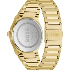 BOSS Candor 41mm Black Dial Yellow Gold IP Case Watch