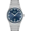 BOSS Candor 41mm Blue Dial 3 Hand Stainless Steel Case Watch