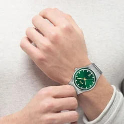 BOSS Candor 41mm Green Dial 3 Hand Stainless Steel Case Watch