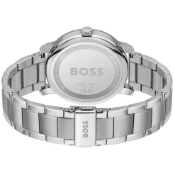 BOSS Contender Chronograph 44mm Grey Dial Steel Bracelet Watch