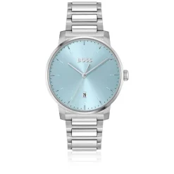 BOSS Dean 41mm Blue Dial Steel Bracelet Watch