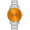 BOSS Dean 41mm Orange Dial Steel Bracelet Watch