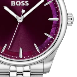 BOSS Graceful 36mm Purple Dial Steel Bracelet Watch