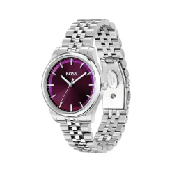 BOSS Graceful 36mm Purple Dial Steel Bracelet Watch