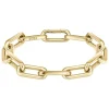 BOSS Halia Yellow Gold Stainless Steel Chain Link Bracelet