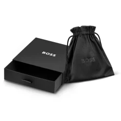 BOSS Honey Stainless Steel Heart Shaped Branded Pendant Necklace