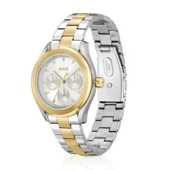 BOSS Lida 38mm Silver Dial Two Tone Steel Bracelet Watch