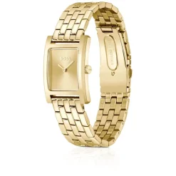 BOSS Lucy 22mmx24mm Gold Dial Steel Bracelet Watch