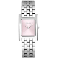 BOSS Lucy 22mmx24mm Pink Dial Steel Bracelet Watch