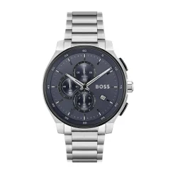 BOSS Peak 2.0 Chronograph 45mm Blue Matte Dial Steel Bracelet Watch