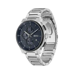 BOSS Peak 2.0 Chronograph 45mm Blue Matte Dial Steel Bracelet Watch