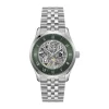 BOSS Principe Skeleton 41mm Green Dial Stainless Steel Bracelet Watch