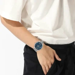 BOSS Skytraveller Chronograph 44mm Blue Dial Steel Mesh Bracelet Watch
