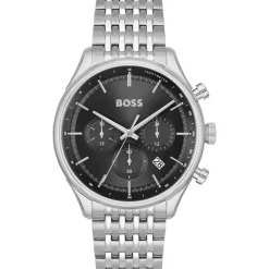 BOSS Sport Lux 45mm Black Dial Chrono Steel Case Watch