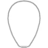 BOSS Stainless Steel Beaded Necklace