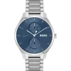 BOSS Tyler 43mm Blue Dial Multifunction Steel Case Watch